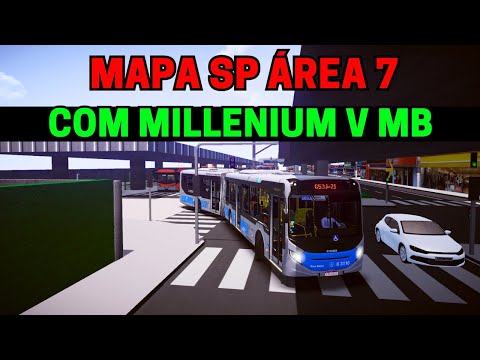 🔴Gameplay Mapa SP Área 7 Fictício Metrô Campo Limpo Linha 653J Proton Bus Simulator | PBSU