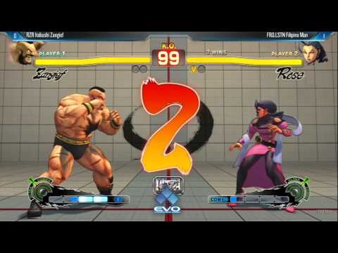 Itabashi Zangief (Zangief) vs FilipinoMan (Rose) - Evo 2014 USF4