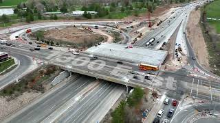 I-80 1300 East Bridge Demolition and Slide Timelapse