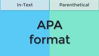 APA Style: In-text & Parenthetical Citations