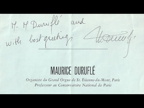 César FRANCK: Choral in B minor — Maurice DURUFLÉ, organist