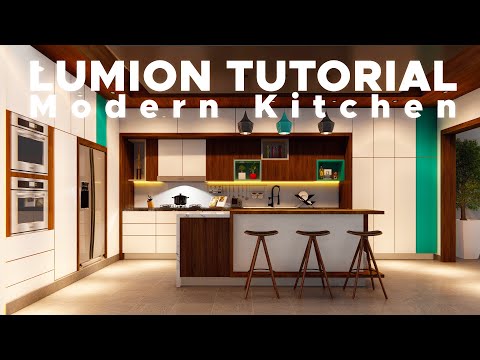 Lumion 6 Rendering Tutorial #56 - Modern Kitchen