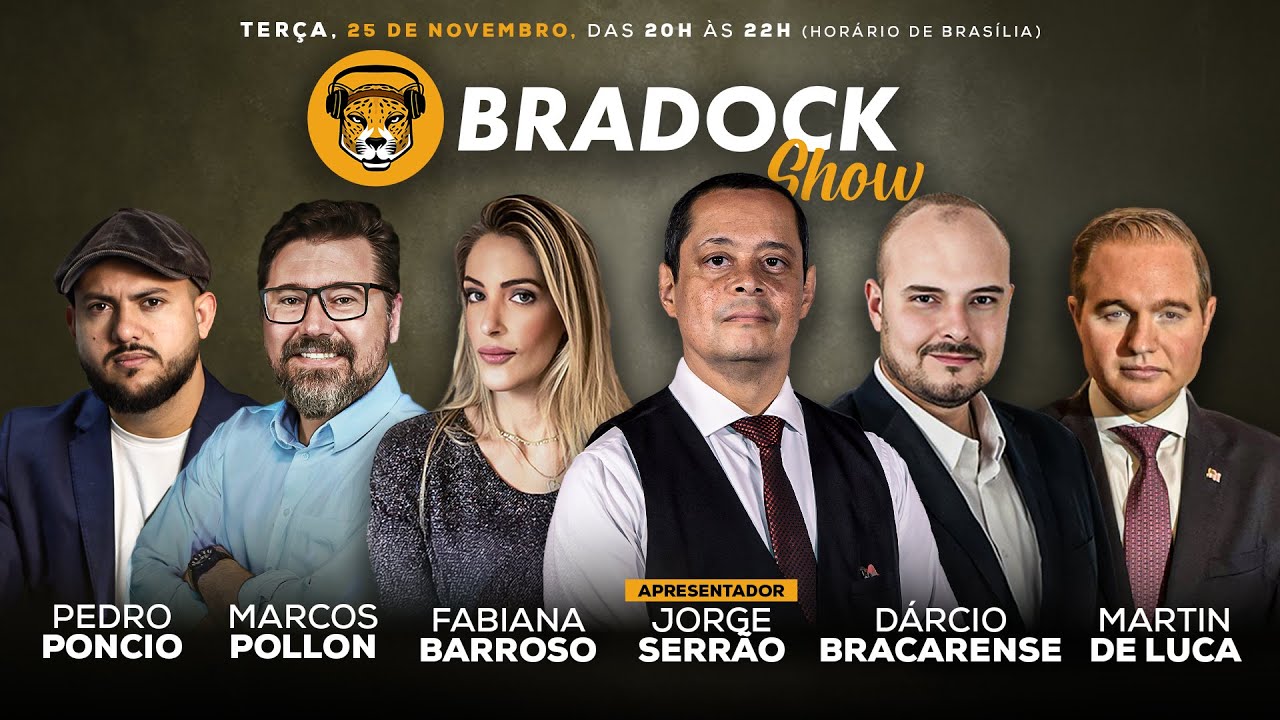 Bradock Show 25/11/25 - Serrão, Fabi Barroso, Dárcio, Marcos Pollon, Martin de Luca, e Pedro Poncio