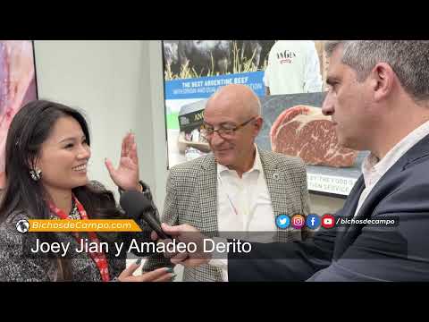 Joey Jian y Amadeo Derito, importadora de carne China