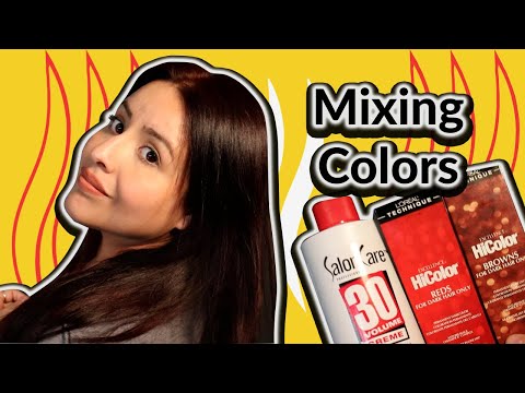 I Mixed Loreal HiColor Reds and Browns for Dark Hair |...