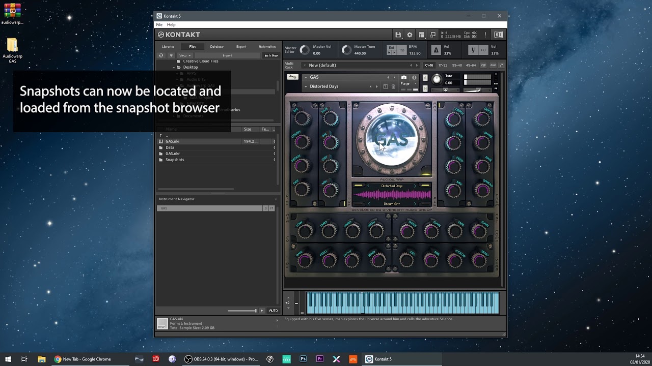 Audiowarp GAS - Installing and Loading Snapshots