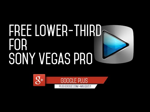 Free Flat Lower-Third Template for Sony Vegas Pro! Video