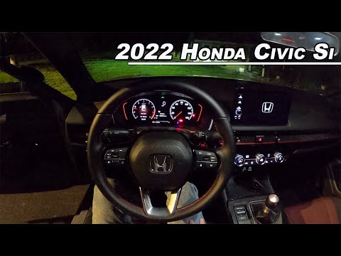 2022 Honda Civic Si Night Drive Hits Limp Mode - First Check Engine Light (POV Binaural Audio)