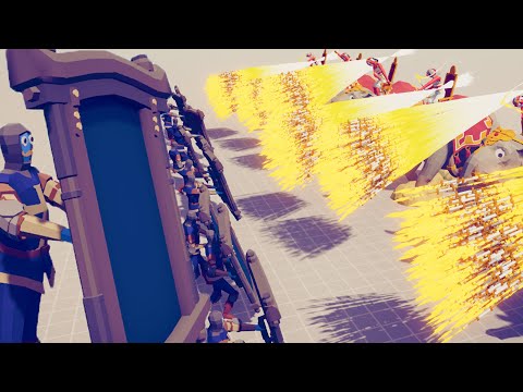 10x MIRROR SHIELD vs 6x EVERY GOD - Totally Accurate Battle Simulator TABS