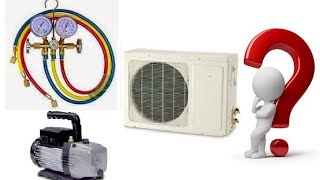 Como hacer vacio a un aire acondicionado