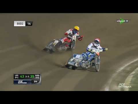 Unia Leszno - Sparta Wrocław 09.09.2018 rewanż Play Off - bieg 14 Smektała - Drabiik