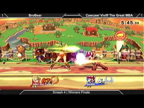 [Sm4sh|10-03-15] Winners Finals: Brobear (ZSS) VS CACAW|Viviff T. Great MBA (Mario)