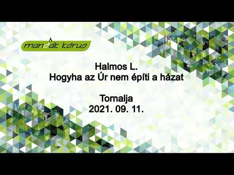 Halmos László: Hogyha az Úr nem építi a házat