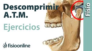 Ejercicio para descomprimir la articulación temporomandibular. A.T.M