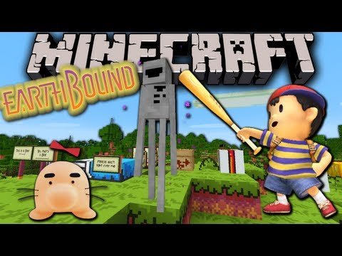 Minecraft 1.6: EarthBound Resource Pack! Custom Sounds, Music, Textures