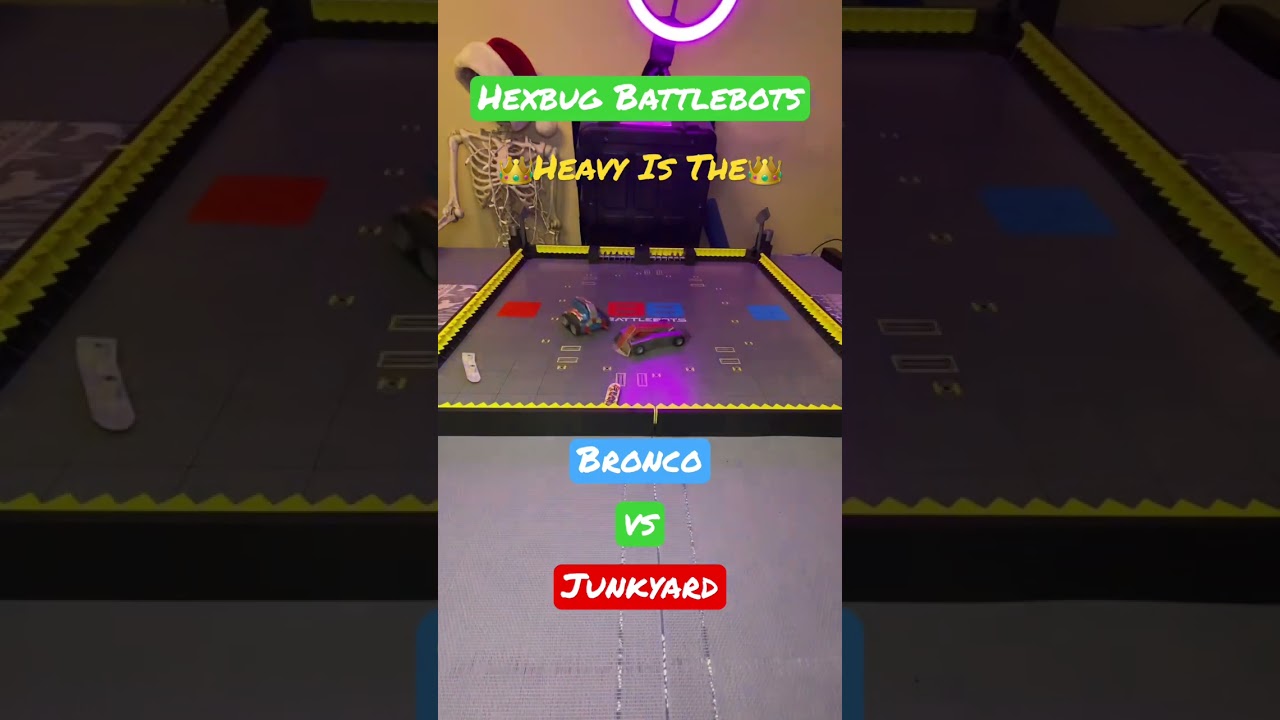 Bronco vs Junkyard  👑Heavy Is The👑  Hexbug Battlebots #hexbugbattlebots #hexbugvideos #battlebots