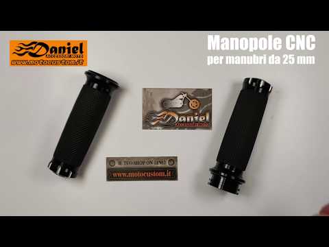 Manopole moto alluminio CNC e gomma