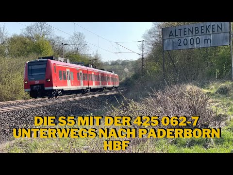 Die S5 mit der 425 062-7 unterwegs nach Paderborn Hbf