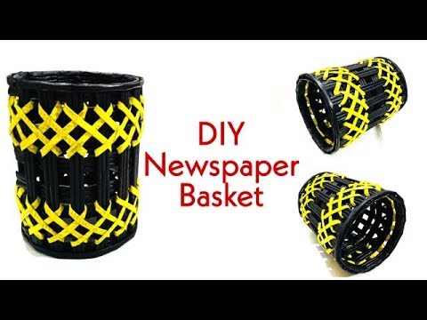 Newspaper Basket Tutorial  | DIY Basket from Newspaper | Best out of Waste
