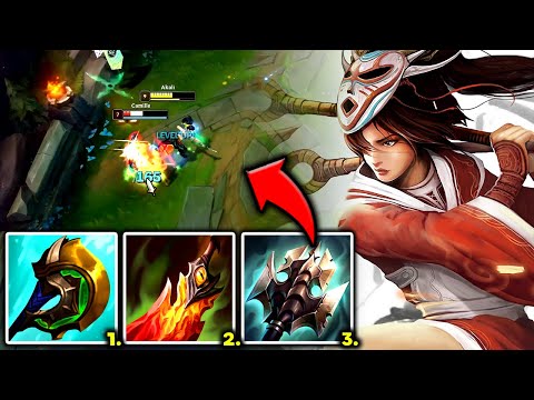 AKALI TOP BUT I'M A TANKY BRUISER WITH DAMAGE (YOU'LL LIKE THIS) - S12 Akali TOP Gameplay Guide