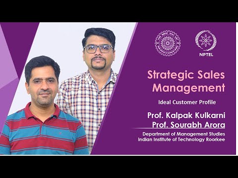 Strategic Sales Management Prof sourabh arora Prof kalpak kulkarni