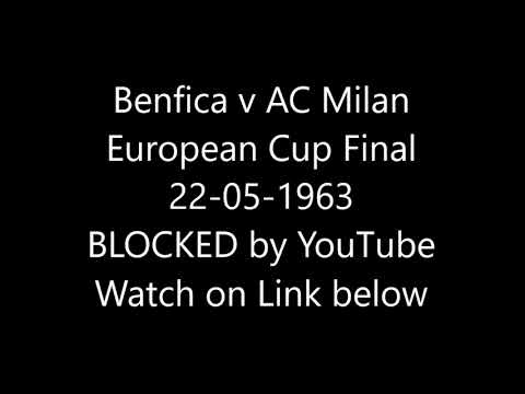 Benfica v AC Milan European Cup Final 22-05-1963