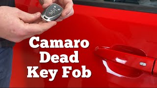How to Unlock & Start A 2016 - 2023 Chevy Camaro With Dead Or Bad Remote Key Fob Battery - Chevrolet