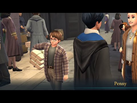 Harry Potter and Hedwig in Hogwarts Mystery!