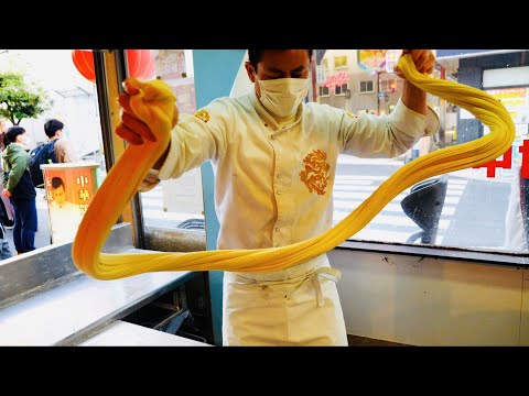 [Artesanía] Lanzhou Beef Noodles, un restaurante único en su tipo que amasa varios fideos con harina Comidas callejeras