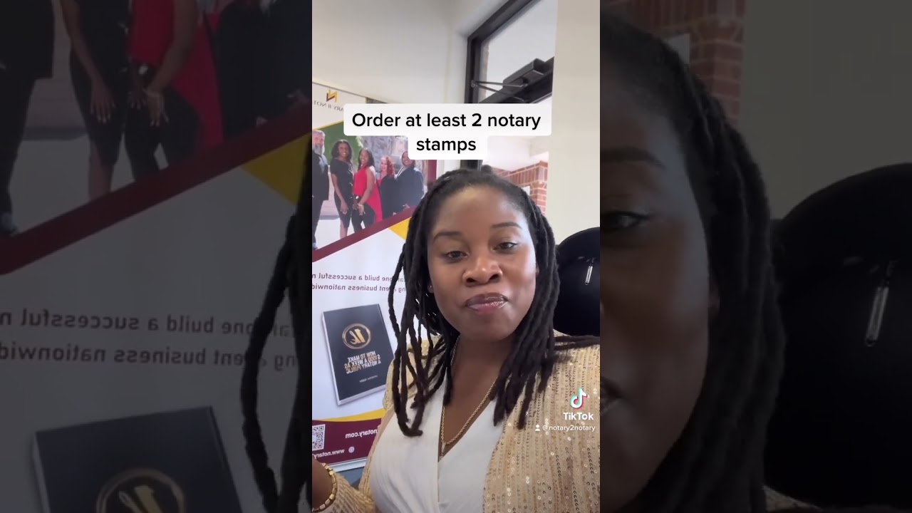 Notary Tip ✅: Order at least  two notary stamps