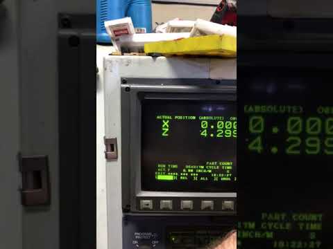 Turn on and warm up Doosan lathe