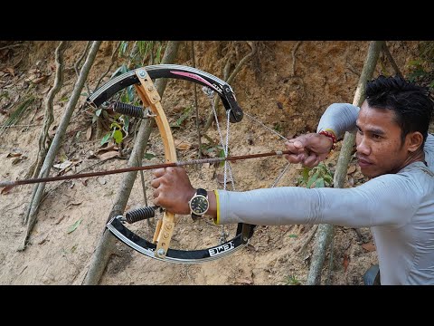 DIY Making Mini Powerful Bowfishing From Bike Wheel | Homemade Bowfishing