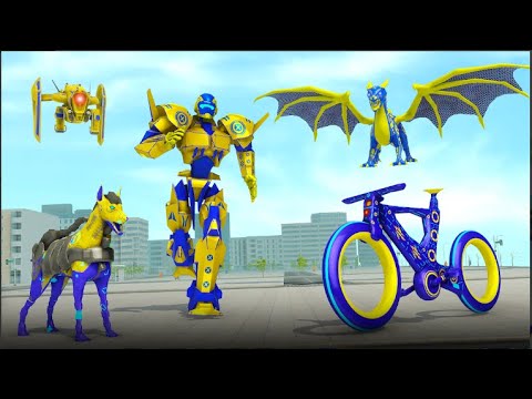 BMX Cycle Robot Transform - War Robot Game: Android Games
