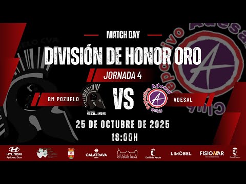 DIVISIÓN HONOR ORO | SOLISS BM POZUELO DE CVA - RAHI-SEPISUR CORDOBA| 2025/2026