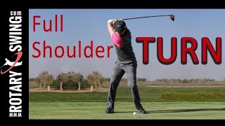 Mastering Full Shoulder Turn in Golf Swing
