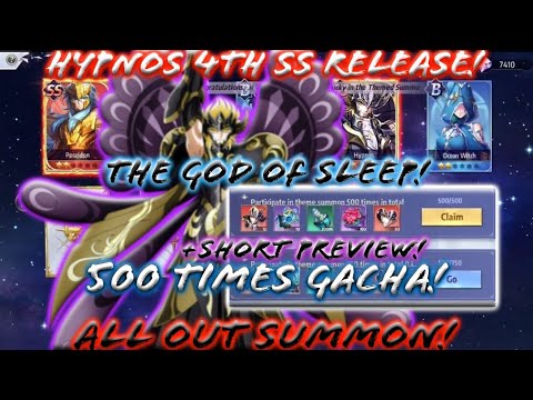 Saint Seiya: Awakening - New SS Saint: Hypnos! The God of Sleep! Gacha 500 Times! All out Summon!