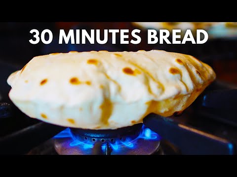 How to make Roti Bread on Stove Top - One of the easiest Flatbreads to make at home