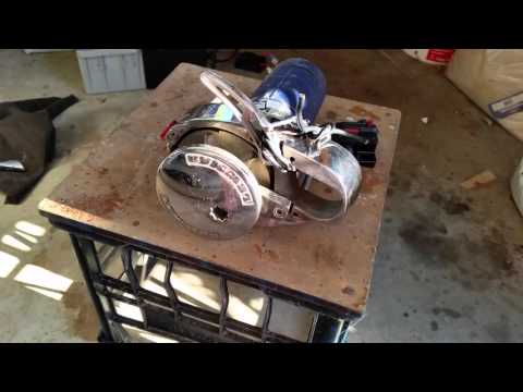 Lewmark V700 winch with TRAC remote control