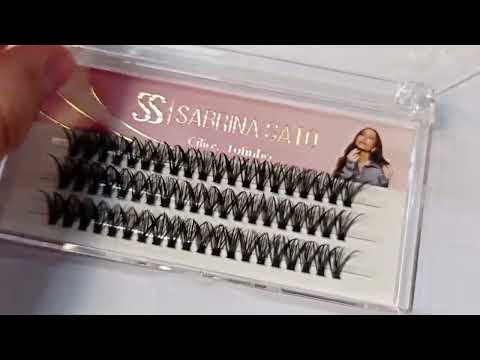 CARTELA DE CÍLIOS TUFINHOS AUTOCOLANTE 30P 12MM 0.08D SABRINA SATO