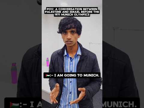 A conversation between #palestine  and #israel before the 1971 #munich #olympics #meme #memes