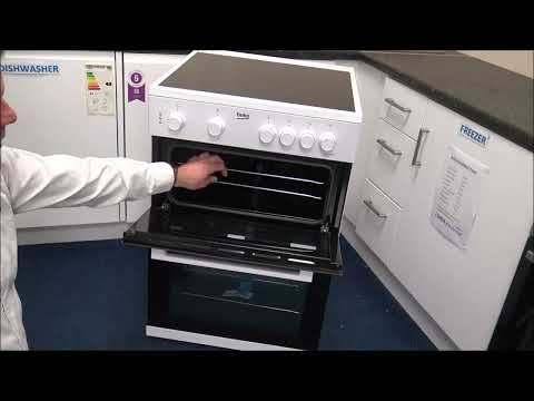 Beko ETC611W Twin Cavity 60cm Electric Cooker