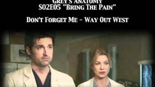 Grey&#39;s Anatomy S02E05 - Don&#39;t Forget Me by Way Out West