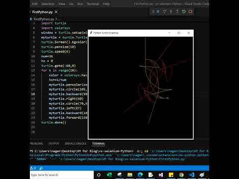 Draw Flower Using Turtle Graphic Python0 Coding Pythonturtle Python Programming Turtlegraphics