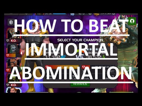 How to Beat Immortal Abomination Event Quest Boss! MCOC