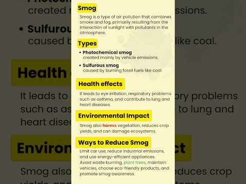 what is smog | what are the causes of smog  #shorts #smog #viralshort