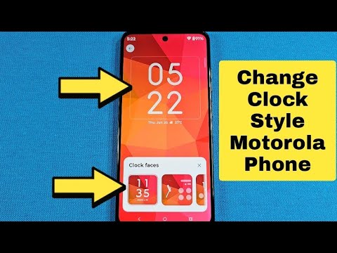 Change Clock Style on Lock Screen Motorola Android Phone 