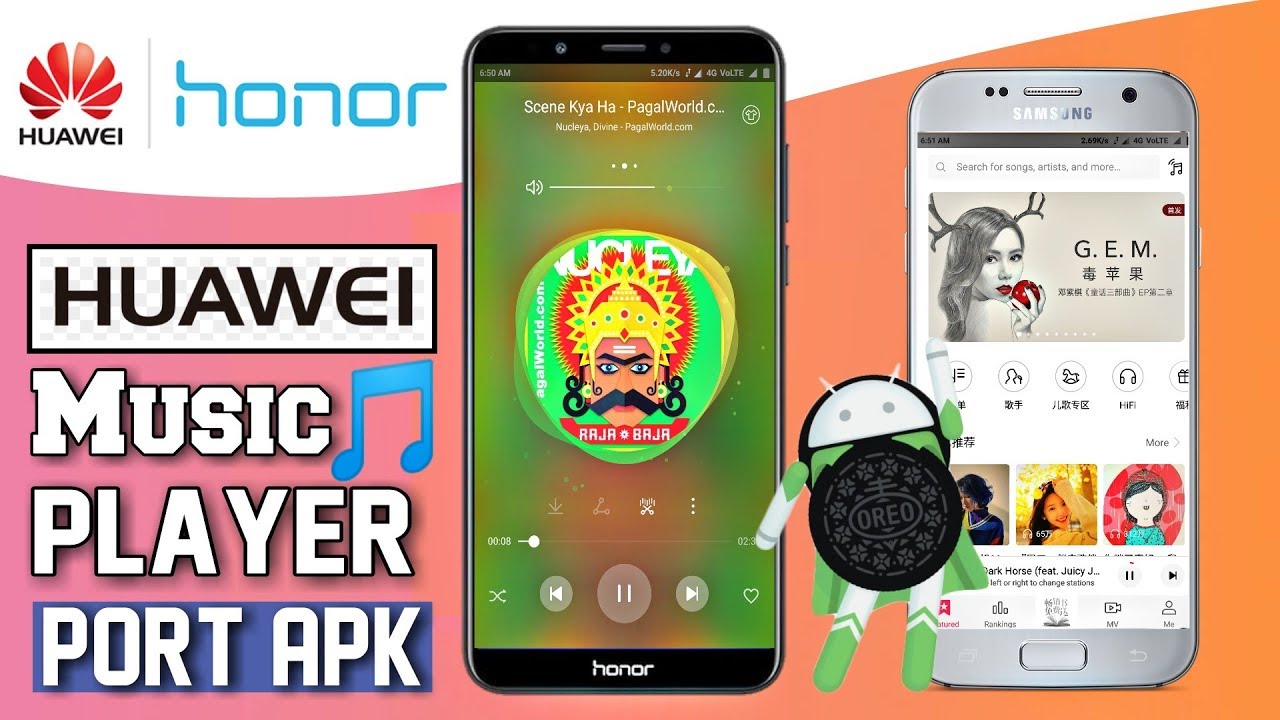Huawei Music Player Port Apk For Any Android: Online Music+FM Radio 🔥