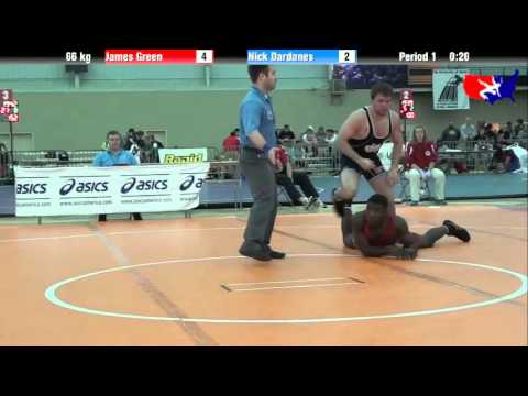 James Green vs. Nick Dardanes at 2013 ASICS University Nationals - FS