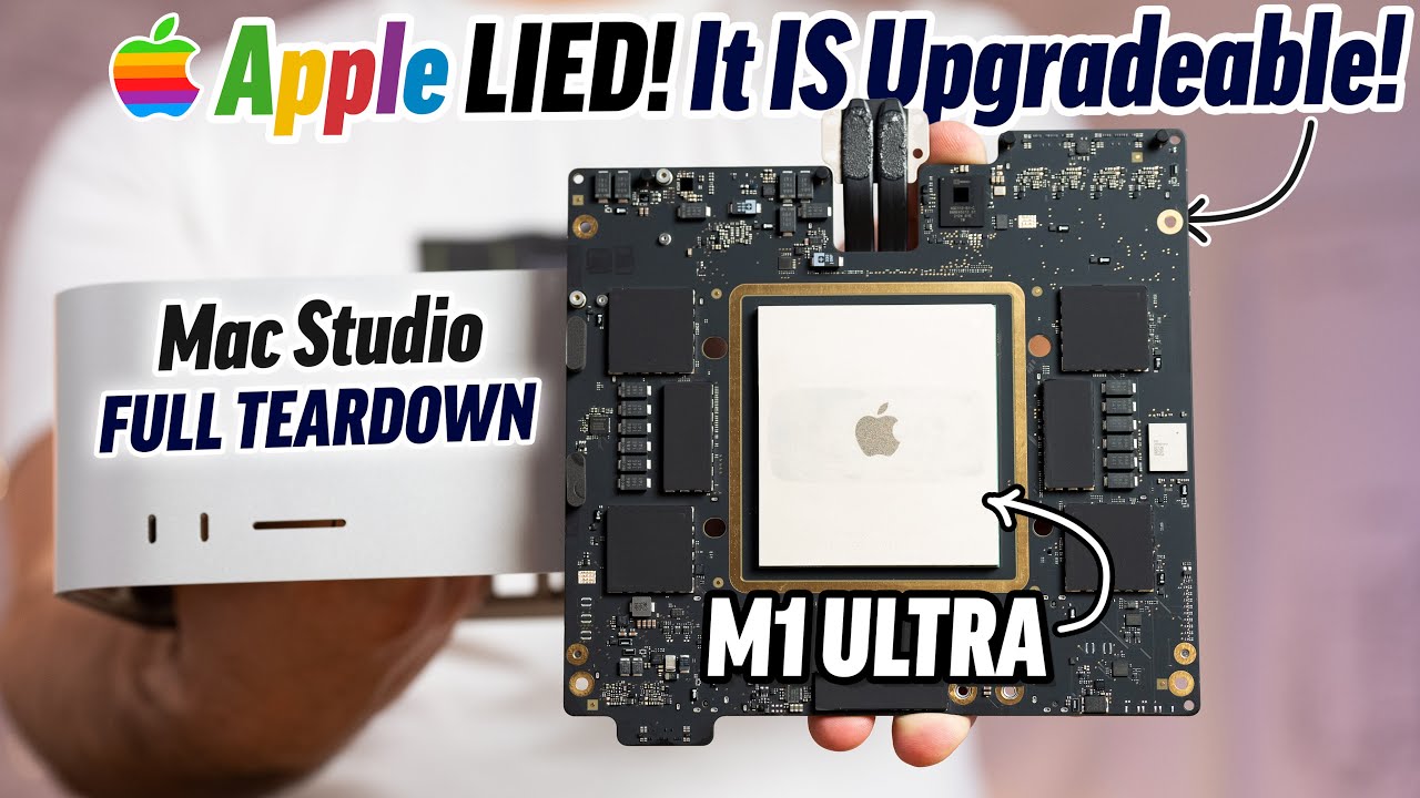 Mac Studio FULL Teardown - M1 Ultra chip REVEALED! - YouTube