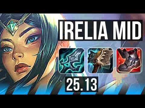 IRELIA vs YONE (MID) | 6 solo kills | KR Master | 25.13